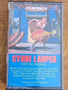 Cyndi Lauper She's So Unusual cassette